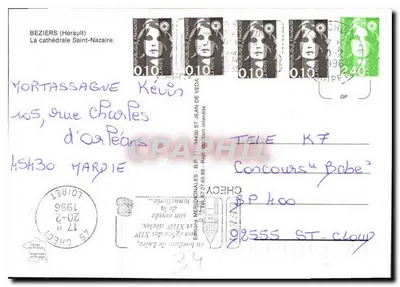 Béziers — A Catedral de São Nazário — Éditions Méridionales — Verso