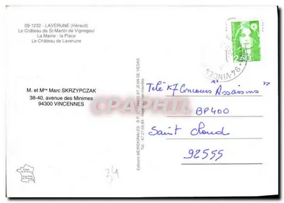O Castelo de Saint-Martin-de-Vignogoul — Laverune (Hérault) — Éditions Méridionales — Verso