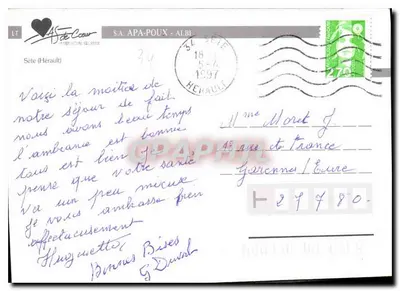 Sète — W Słonecznym Mistrzostwie Morza Śródziemnego — S.A. APA-POUX - ALBI — Rewers