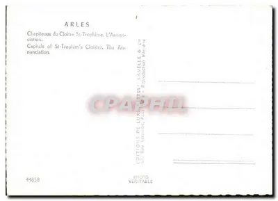 Arles — Capitéis do Claustro de Saint-Trophime, A Anunciação — Estel — Verso