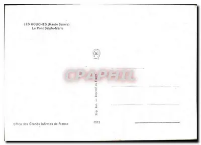 Most św. Marii — Les Houches (Wysokie Savoie) — Wyd. J6 Paryż — Rewers