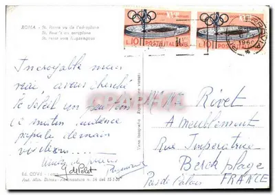 Rzym - Święty Piotr z powietrza — Wyd. COVE - Rzym — Rewers