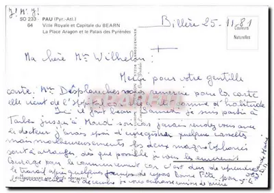 Place Aragon w Pau — Miasto Królewskie i Stolica Bearnu — wydawca SO 233 — Rewers