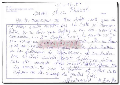 Tradycyjne stroje — Béarn — wydawca Cap, numer serii 64264 — Rewers
