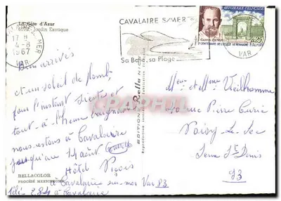 Eksotyczny ogród Cavalaière — Sète d'Azur — Wydawnictwo Rellacolor — Rewers