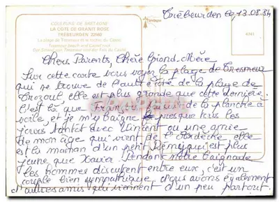 Plaża Trésmeur — Czerwona Krawędź — Trebeurden, Francja — Rewers