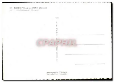 La Roche-Posay (Vienne) — Zespół termalny — Drukarnia CIM — Rewers