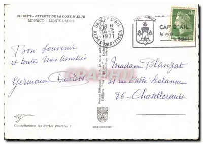 Monako - Monte-Carlo — widok panoramiczny i zabytki — Mexichrome — Rewers