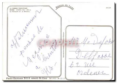 Meymac — Fonte e o Sino — Foto Daniel Duriéou, Staph d'Or — Verso