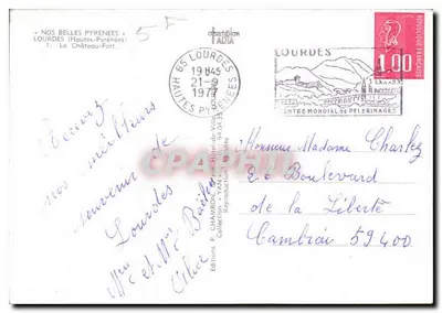 Zamek-Fort — Lourdes (Wysokie Pyrenées) — Wydawnictwo P. CHAMBOYAN — Rewers
