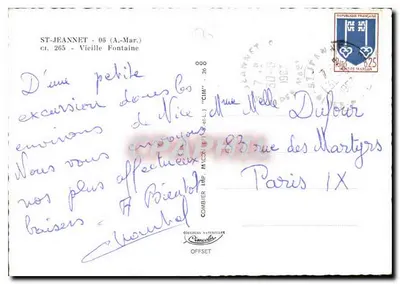 Saint-Jeannet — Stara Fontanna — Naturalna Kombière — Rewers