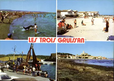 Les Trois Gruissan — praia, porto e aldeia — Edições d'Art Larrey