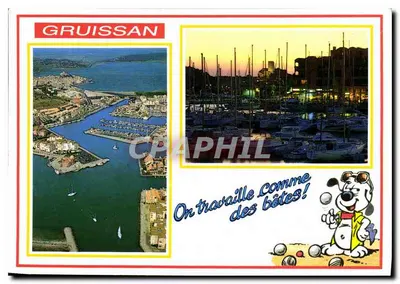 Gruissan — vista aérea e porto ao pôr do sol — Éditions de la Platière