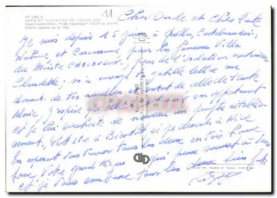Carcassonne — Diversos aspectos de la ciudad — Editor DMO, n° 132a — Reverso