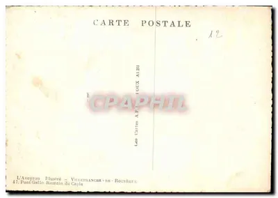 Most gallo-romanski w Cayla — L'Aveyron Illustré — Villefranche-de-Rouergue — Rewers
