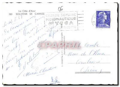 Cannes — Pamiątka z Cannes — L. Gilleta & Cie, n°380 — Rewers