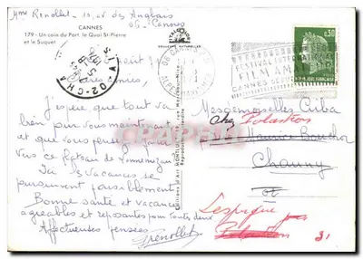 Cannes — Quai St-Pierre i Suquet — Wydawnictwo Art Montluc — Rewers