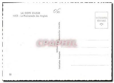 Nice — Promenada Anglika — Éditions Rella, seria 50 — Rewers