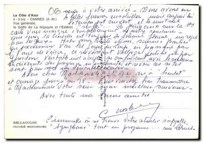 Cannes — Ogólny widok, Zatoka Napoule i Estérel — Rella — Rewers