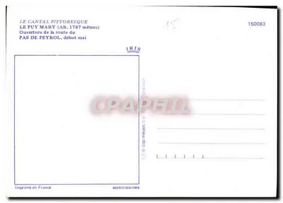 Le Puy Mary — Otwarcie drogi przez Pas de Peyrol — IRIS 150083 — Rewers
