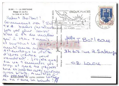 Erquy - O Porto — A Cale e o Porto — Les Éditions Interdite — Verso