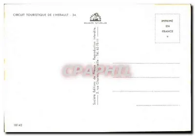 Beziers, Sète, Montpellier — Circuito Turístico do Hérault — Edições Goulaures Naturelles — Verso