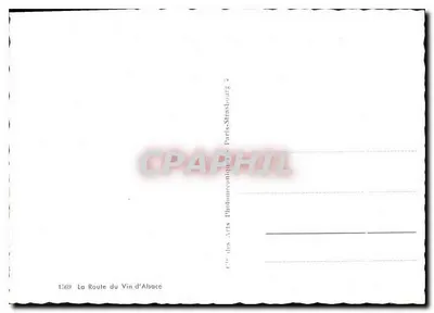 A Rota do Vinho da Alsácia — cartão postal ilustrado — editado pela Arts Photomecanique, Paris — Verso