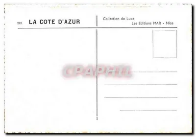Côte d'Azur - Velha rua em Grasse — Les Éditions MAR, Nice, n°212 — Verso