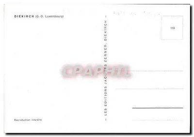 Diekirch — widok panoramiczny — Les Éditions Jacques Zenner, n°110 — Rewers