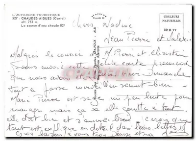 Chaudes-Aigues — Warme bron — L'Auvergne Touristique — Achterkant