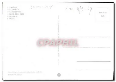 Zamki Luksemburgu — 6 widoków — wydawnictwo Robert LOI TS — Rewers