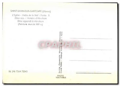 Saint-Savin-sur-Gartempe — Igreja, abóbada da nave, parte sul: Deus aparece a Abraão — Verso