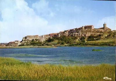Bages (Aude) — Vista geral do vilarejo e do lago — Cinq