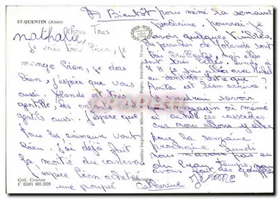 Saint-Quentin — widok panoramiczny — Drukarnia Méscon, nr 02691 — Rewers