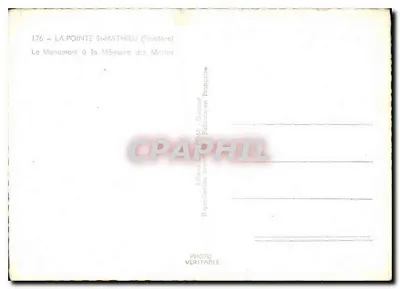 Denkmal für Seeleute 1914-1918 — Rochefort — Verlag Roma — Rückseite