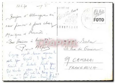 Stuttgart — Gruss aus Stuttgart / Cidade grande no verde — Bengler Ribana — Verso