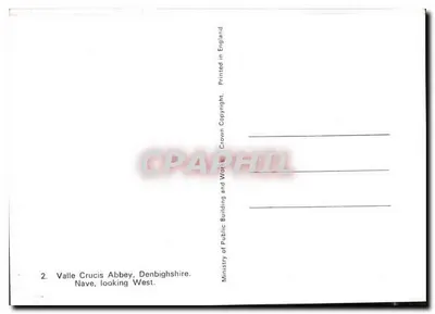 Abadia de Valle Crucis — Nave, vista Oeste — Ministry of Public Building and Works — Verso