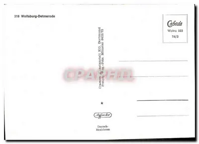 Wolfsburg-Detmerode — widok z powietrza — Cekade Wobu 523 — Rewers
