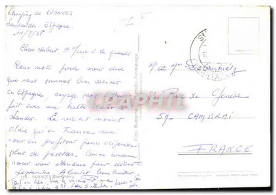 Suances — widok plaży, farby, wejścia i zachodzącego słońca — Wydawca: Betica Garralda & Cia — Rewers