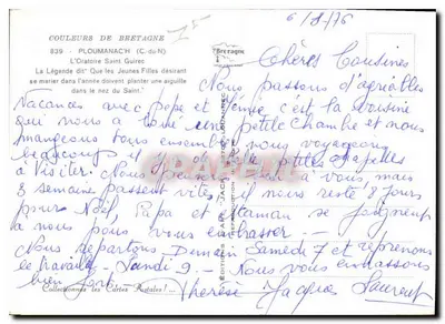 Oratoriump Świętego Guireka — PLOUMANAC'H (C.-du-N) — Wydawnictwo Kolorów Bretanii, nr 839 — Rewers