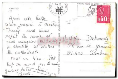 Katedra Chartres — Fronton Zachodni — Wydawnictwo Hulvet — Rewers