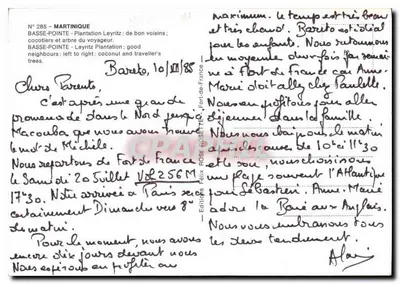 Basse-Pinte - Plantação Leyritz — Edições Félix - N° 285 — Verso