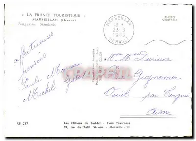 Bungalows Standards — Marseillan (Hérault) — Les Éditions du Sud-Est, Yvan Tavarnese — Verso