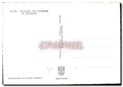 Paisagem das Cévennes — Outono — Edições Mexichrome, Limoges — Verso