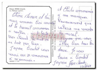 A Maison Carrée — Nîmes — Éditions du Soleil — Verso
