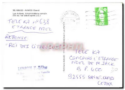 Les Arènes, Rzymski amfiteatr — koniec I wieku po Chrystusie — Wydawnictwo GAUD - 77125 Moisenay-le-Petit — Rewers