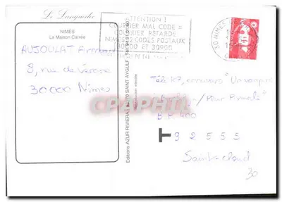 Nîmes — Tempio della Divinità — Edizioni AZUR — Verso