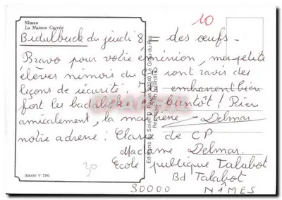Świątynia Domu Kwadratu — Nîmes — Wydawnictwo Słońca D. Pavan — Rewers