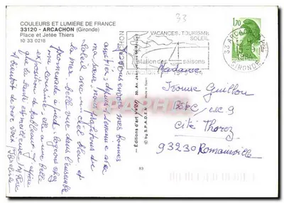 Place i Przystań Thiers — Arcachon — Wydawnictwo Artystyczne Yvonn — Rewers