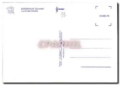 De Grote Klok — Bordeaux (Gironde) — Hachette Edities — Achterkant